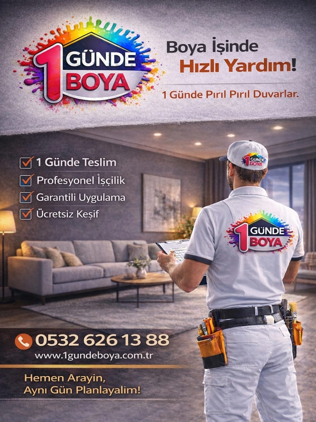 Gülensu     Ev Boyaması Usta Hizmetleri | Aynı Günde Boya | Uzman Boyacı Ekibi