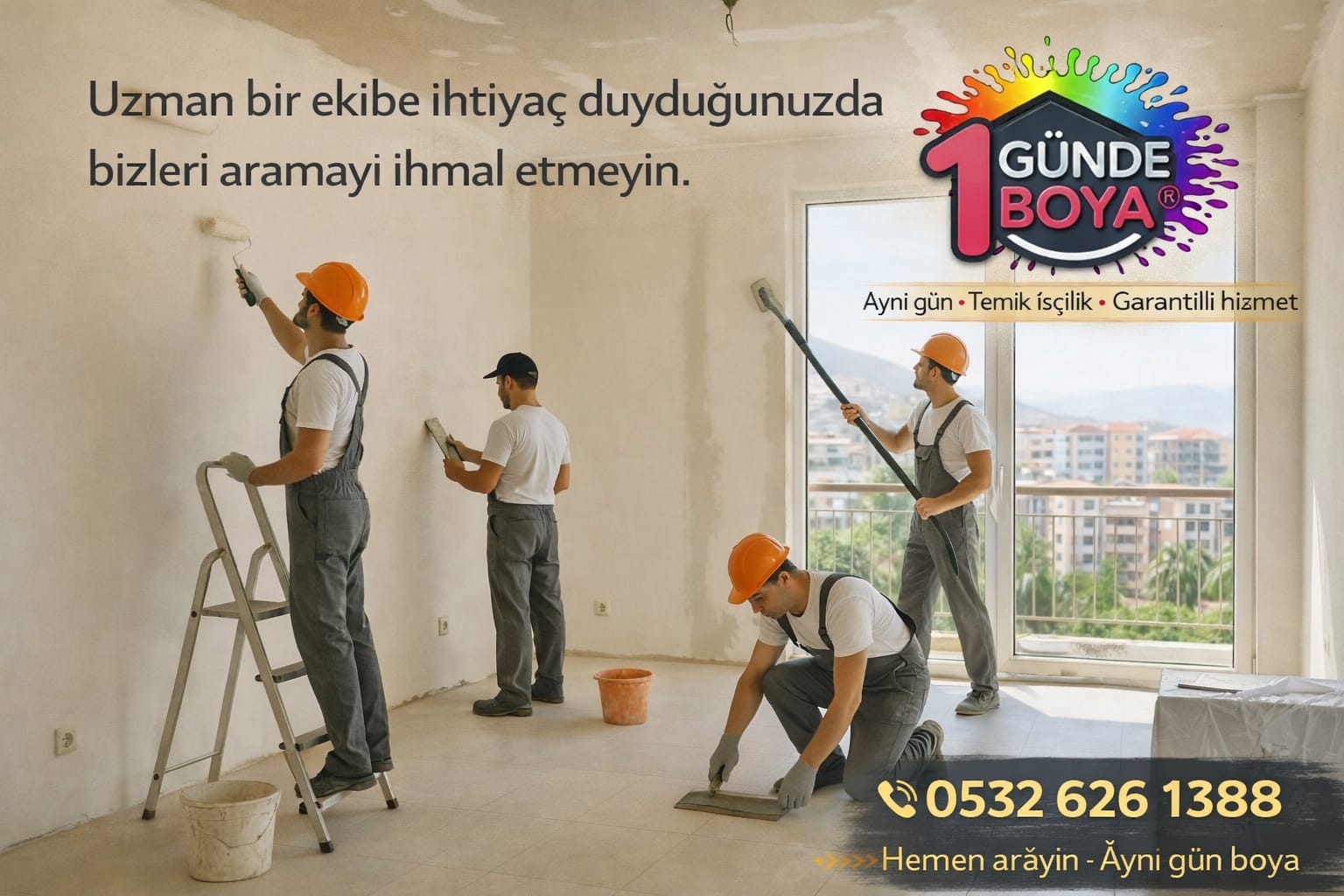 Sancaktepe’de Villa konut boya, badana ve duvar yenileme çalışmalarımız devam ediyor. Temiz işçilik, makul fiyat ve zamanında teslim.