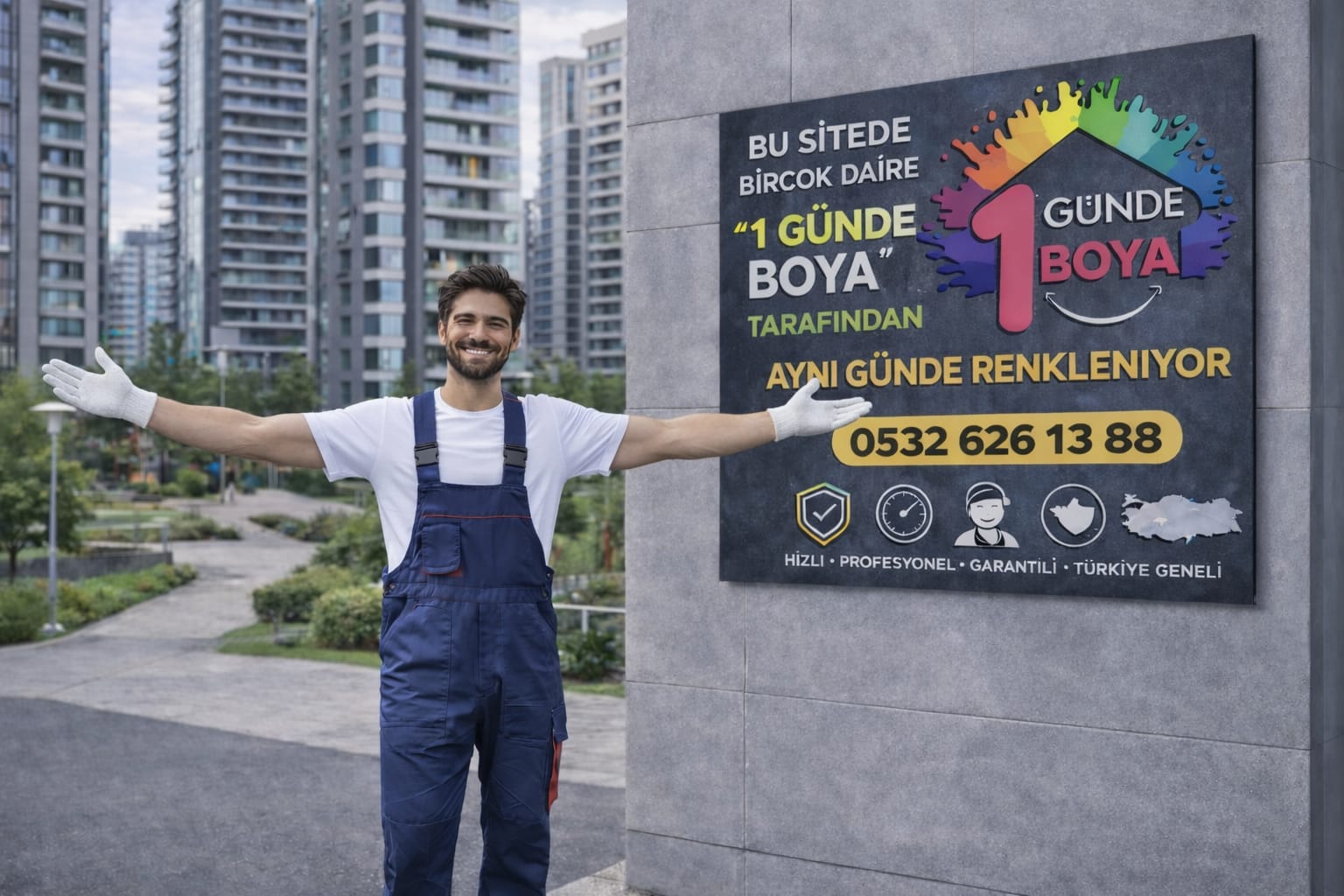 Sinpaş Lagün Boyacı Ustası. Evden Villaya, Ofisten Site Yaşamına Profesyonel Boya ve Dekorasyon