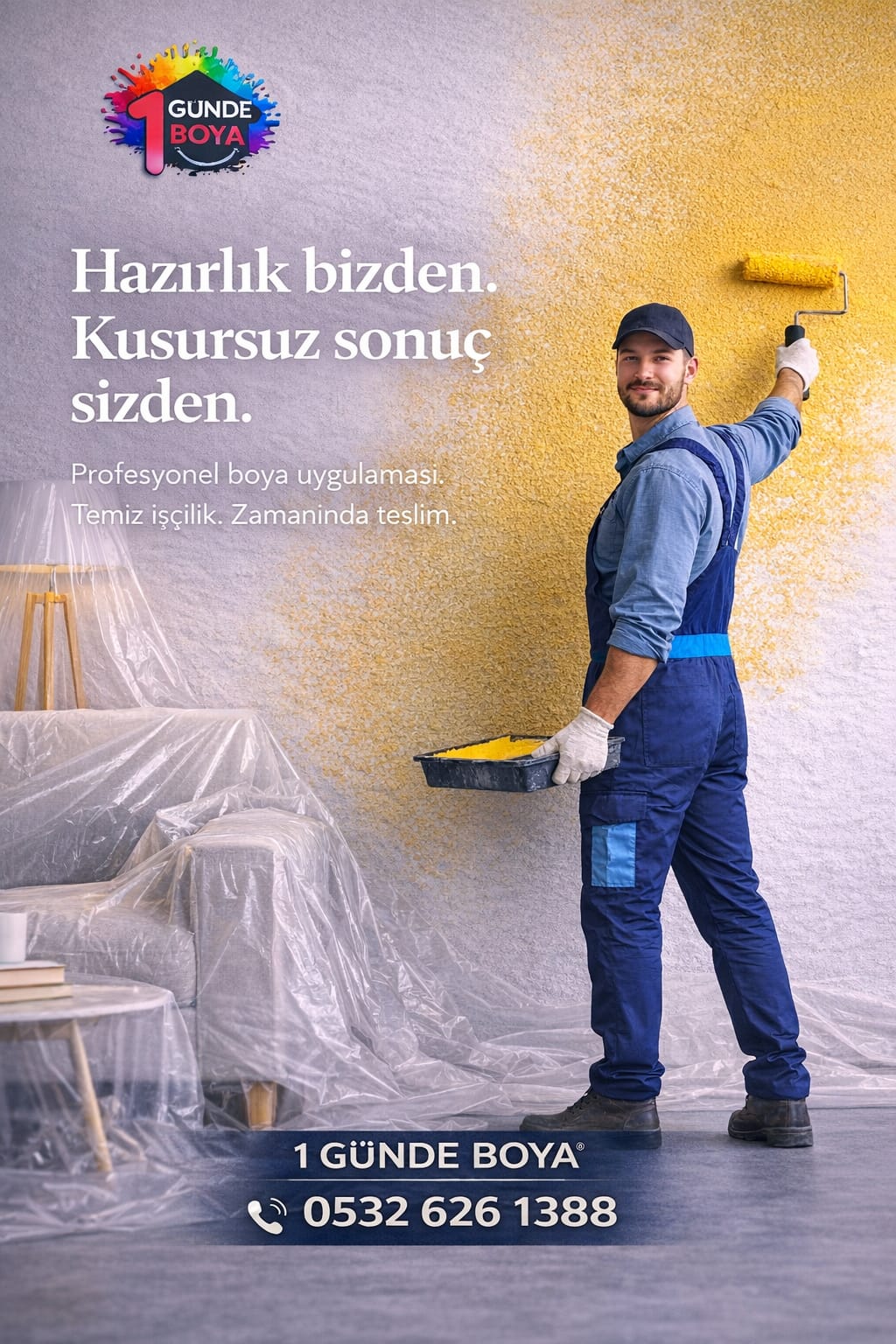 Başıbüyük Daire Boyama | Temiz İşçilik ve Kaliteli Boya