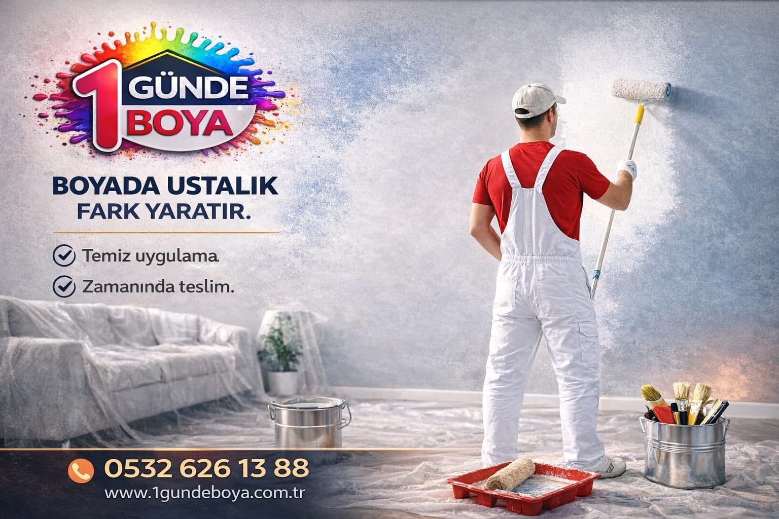 Tuzla Modern Park Boyacı Ustası | Eşyalı Evlerde Temiz ve Özenli Uygulama