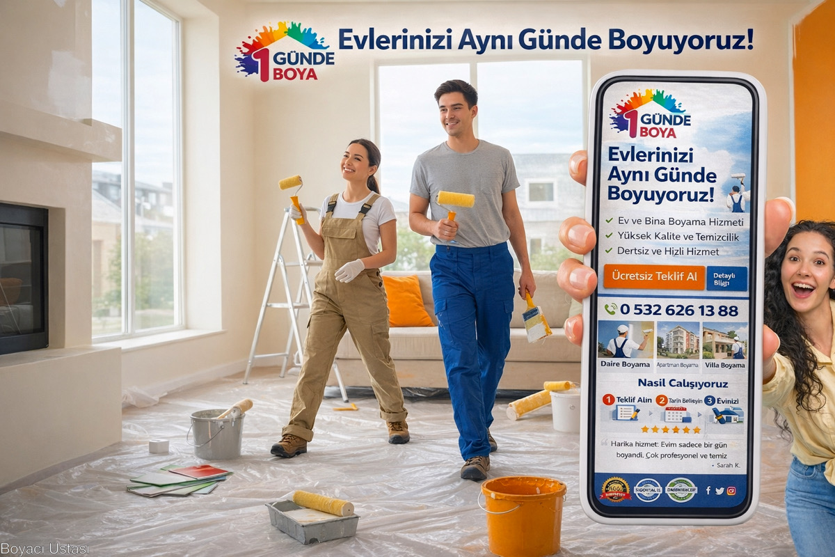 Sarıgazi’nin Boyacı Ustası, boya ve badana çalışmalarımızı kendi profesyonel ekiplerimizle sürdürüyoruz.