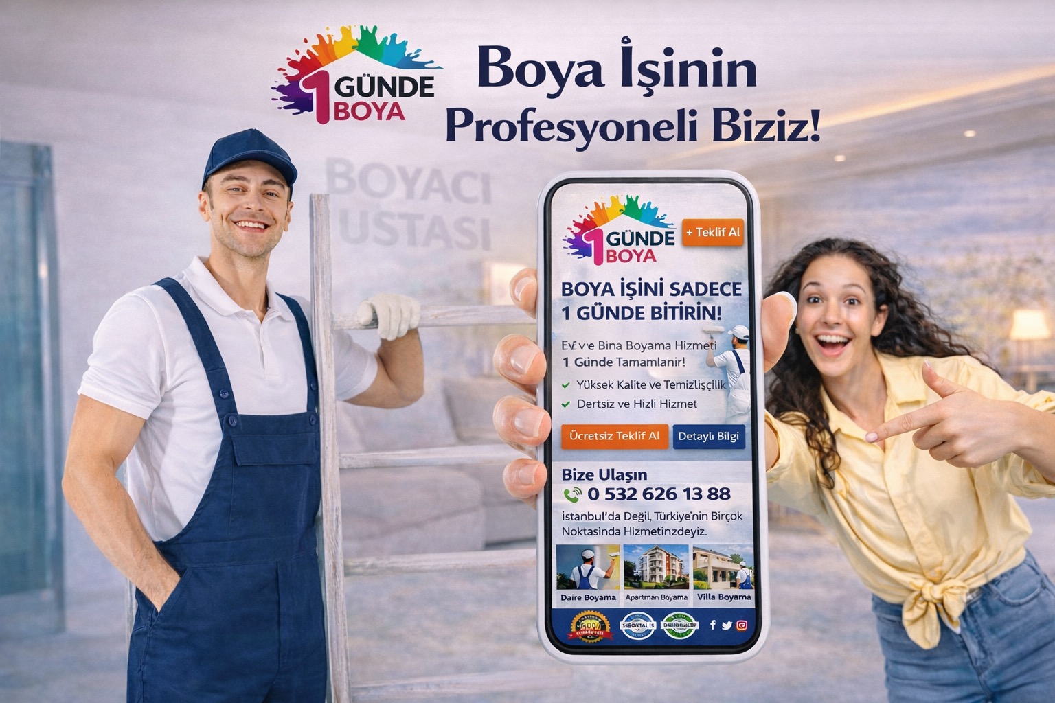 Kurtköy Avlu’da Boyacı Ustası | Hızlı ve Planlı Hizmet